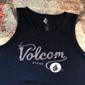 Volcom stone navy blue mens tank